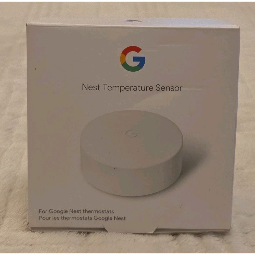 Google - Nest - Temperature Sensor - White (T5000SF) New Open Box